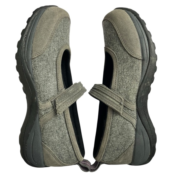 LL Bean Women's Grey Wool Mary Jane Clogs Shoes Comfort Slip Ons Sz 8.5M - Picture 13 of 15